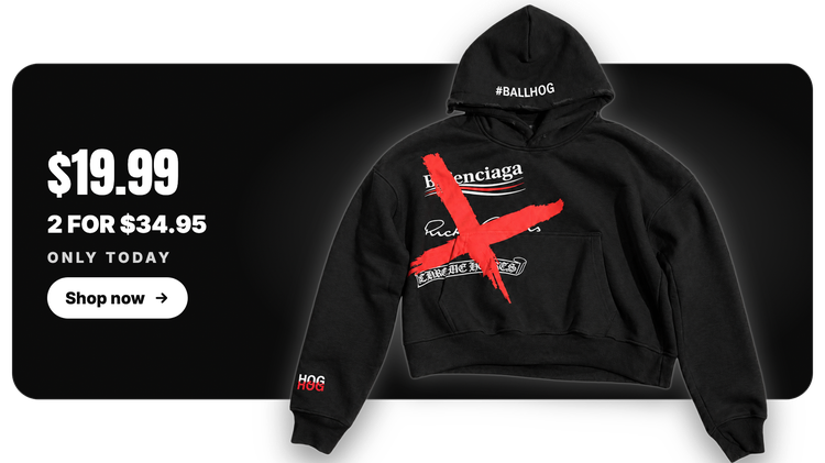 Crossed Wordmark Hoodies display card
